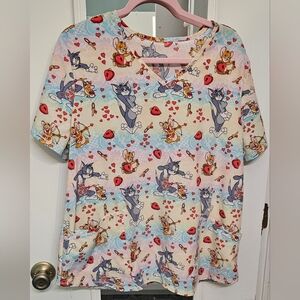 Tom & Jerry Scrub top